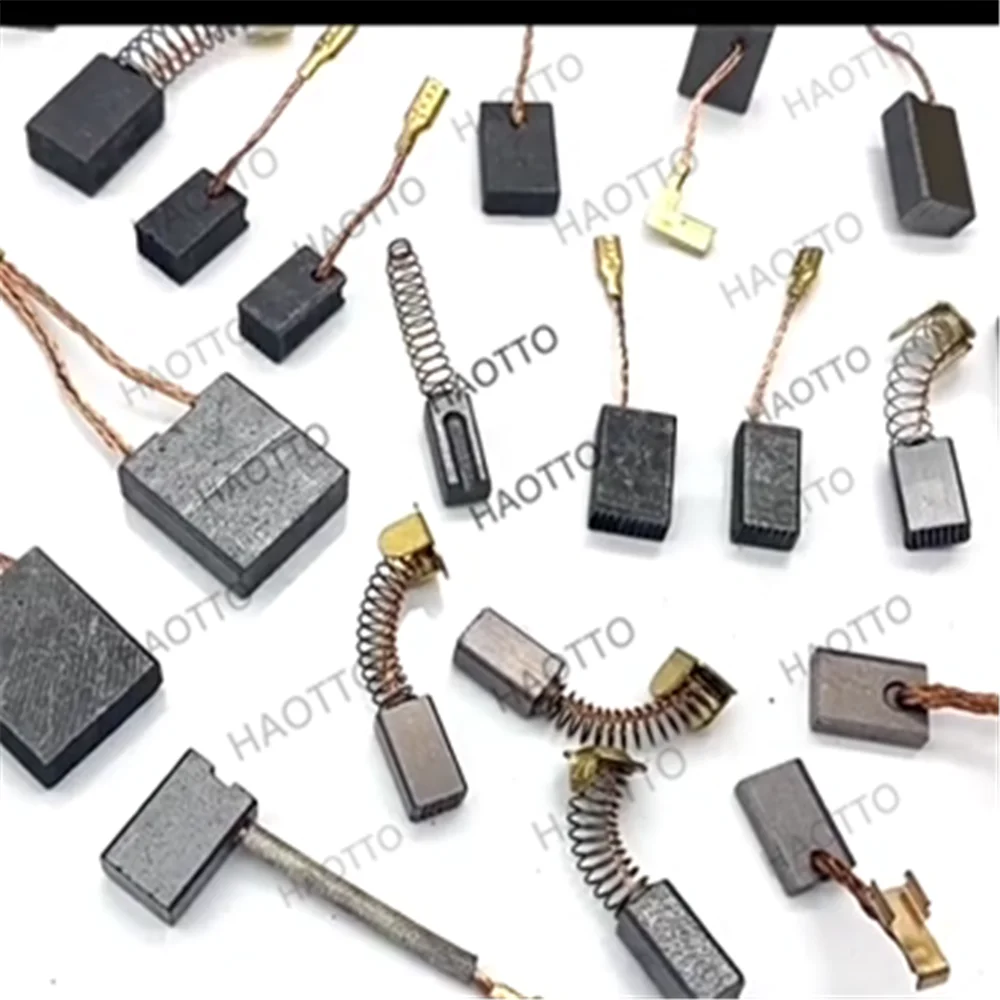 20 peças máquina de moedor de ângulo motor escova de carbono martelo de corte furadeira elétrica/polimento de picareta