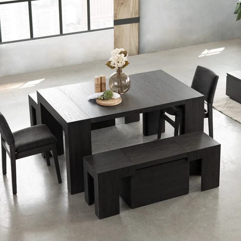 

Modern Minimalist Dining Tables Folding Telescoping Dining Tables Wood Small-sized Home Furniture Tavoli Da Pranzo ZY40CZ