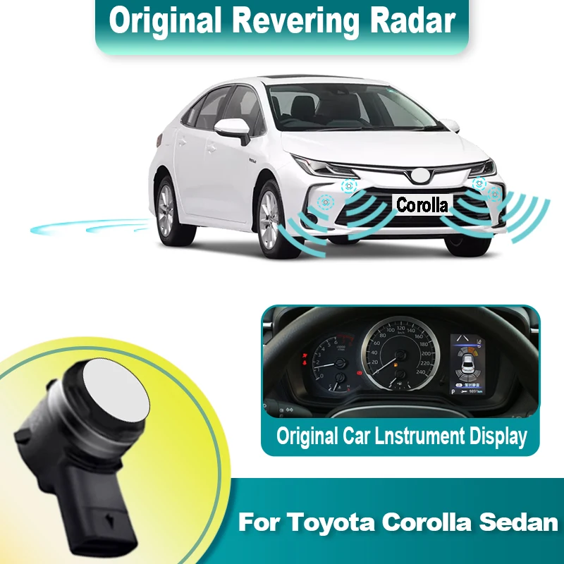 Original Display Car Parking Sensor screen display Car Alarm System For Toyota Corolla Sedan 2019 2020 2021 2022 2023 2024