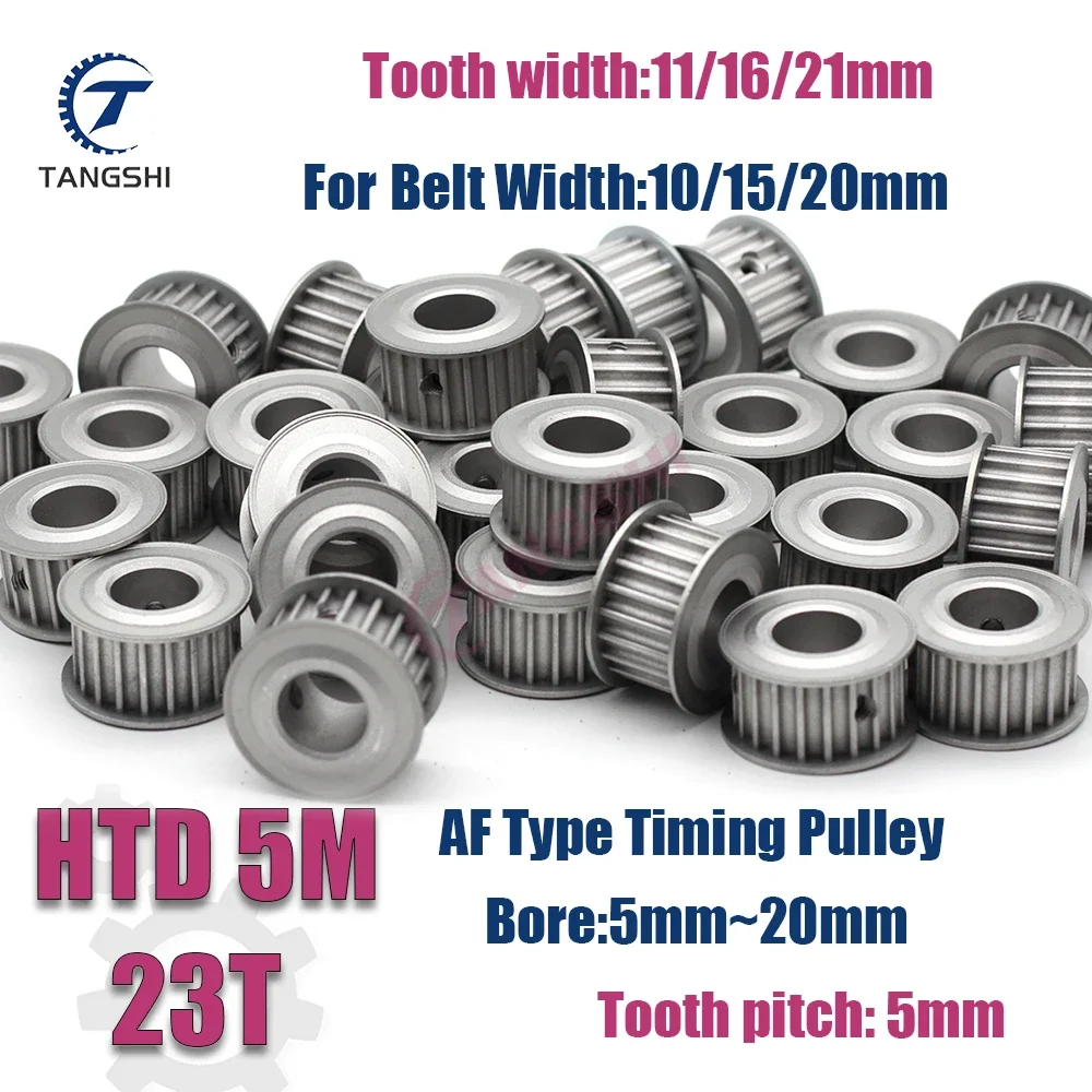 

HTD 5M 23 Teeth Synchronous Timing Pulley with Bore Diameter 5mm-20mm for Belt Width 10/15/20mm - Precision Drive Pulley
