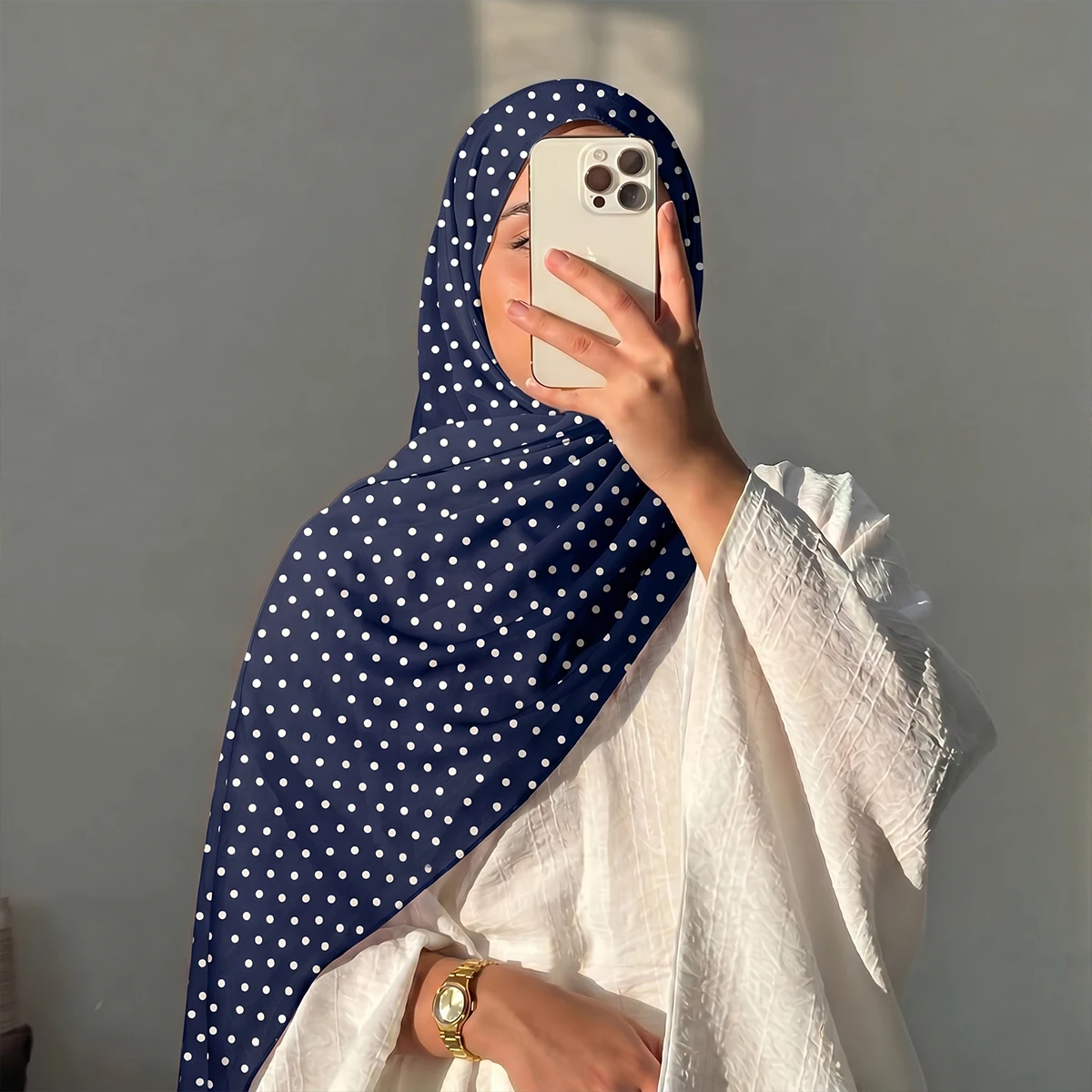 Neuer Damen-Hijab-Schal mit Aquarellmuster, Vintage-Luxus-Strandtuch, 180 cm langes Kopftuch, Bohemien-Muslim-Accessoires – Detail 10