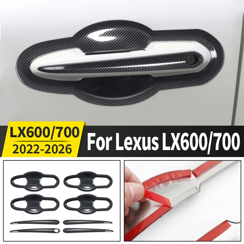 

Для Toyota Lexus LX600 LX700 600 2022-2025 крышка дверной ручки автомобиля из нержавеющей стали защита от царапин внешняя отделка