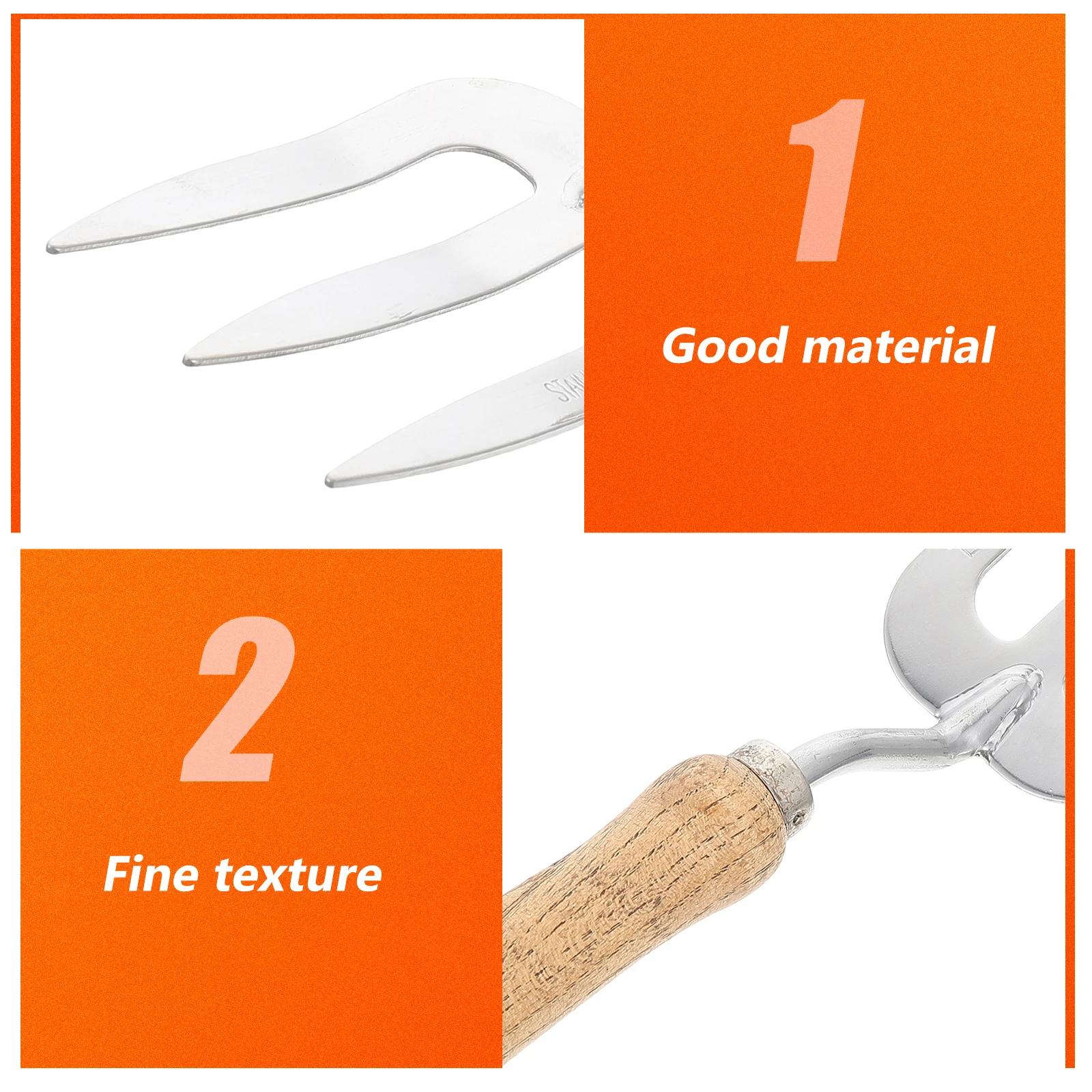 

Gardening Shovel Small Stainless Steel Durable Planting Tools Hand Tool Metal Fork Weeding Fork Space Saving