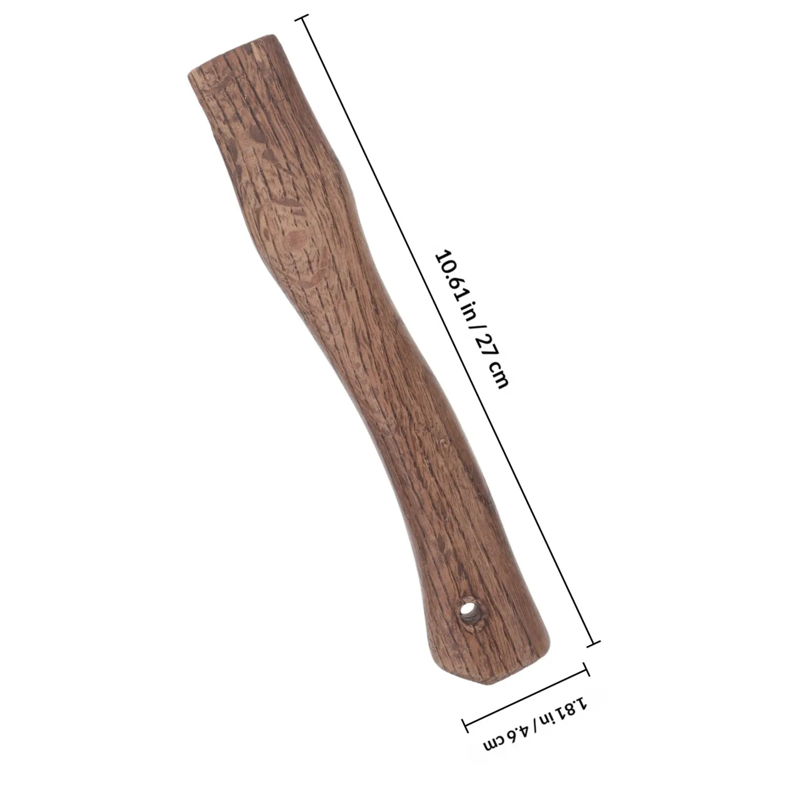 27Cm Hardwood Axe Handle Replacement Made of Carbonized Qiangang Wood for Camp Hatchet Woodworking Tasks Tiger Head Comfort Grip