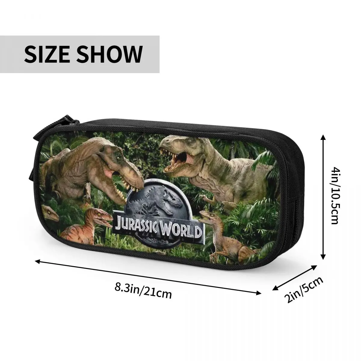 Ancient Animal Giant Dinosaur Pencil Case Jurassic Parks Pen Box Bag Girls Boys Large Storage School Supplies Zipper Pencil Box