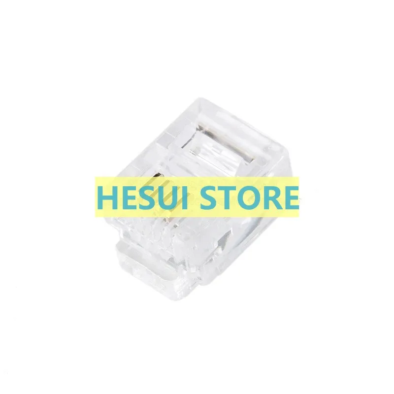 1/5 PCS RJ11 Phone crystal head four core 6P4C phone crystal head 2-4 core wire general purpose