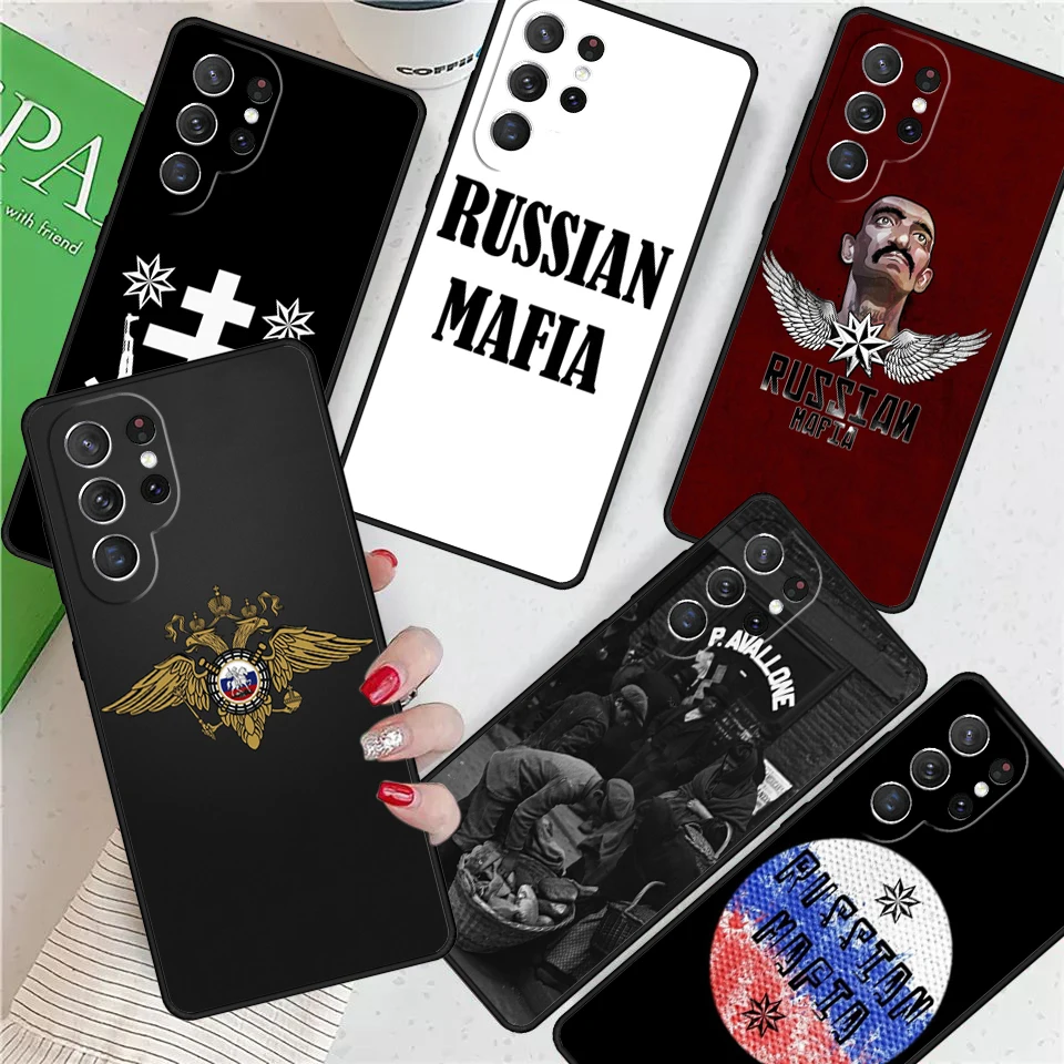 Russian Mafia For Samsung Galaxy S24 Ultra S21 S22 S8 S9 S10 5G Note 10 20 Plus FE S23 Phone case Cover Coque