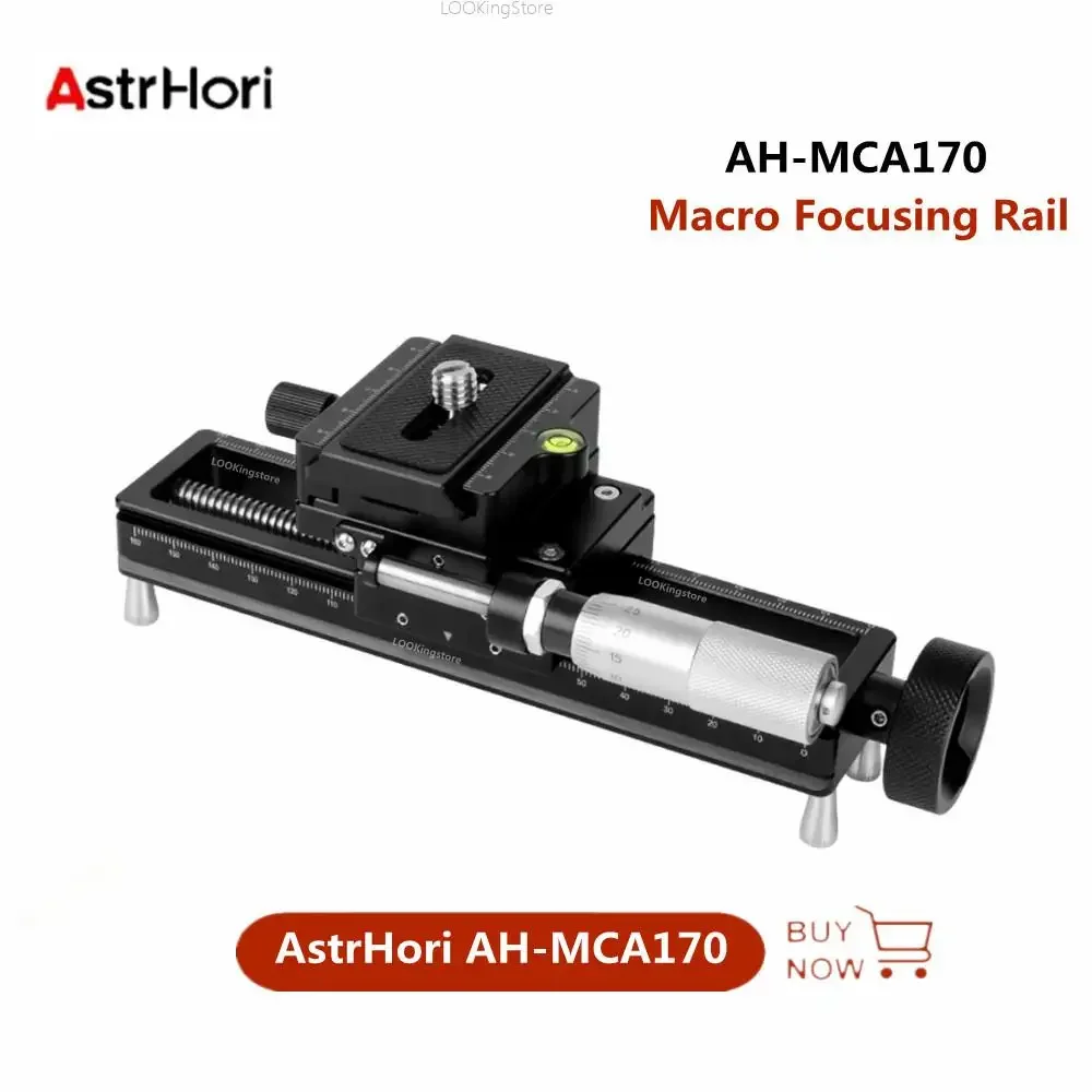 AstrHori-cámaras de 170mm, riel de enfoque Macro, pista deslizante, Dolly de liberación rápida para fotografía Macro
