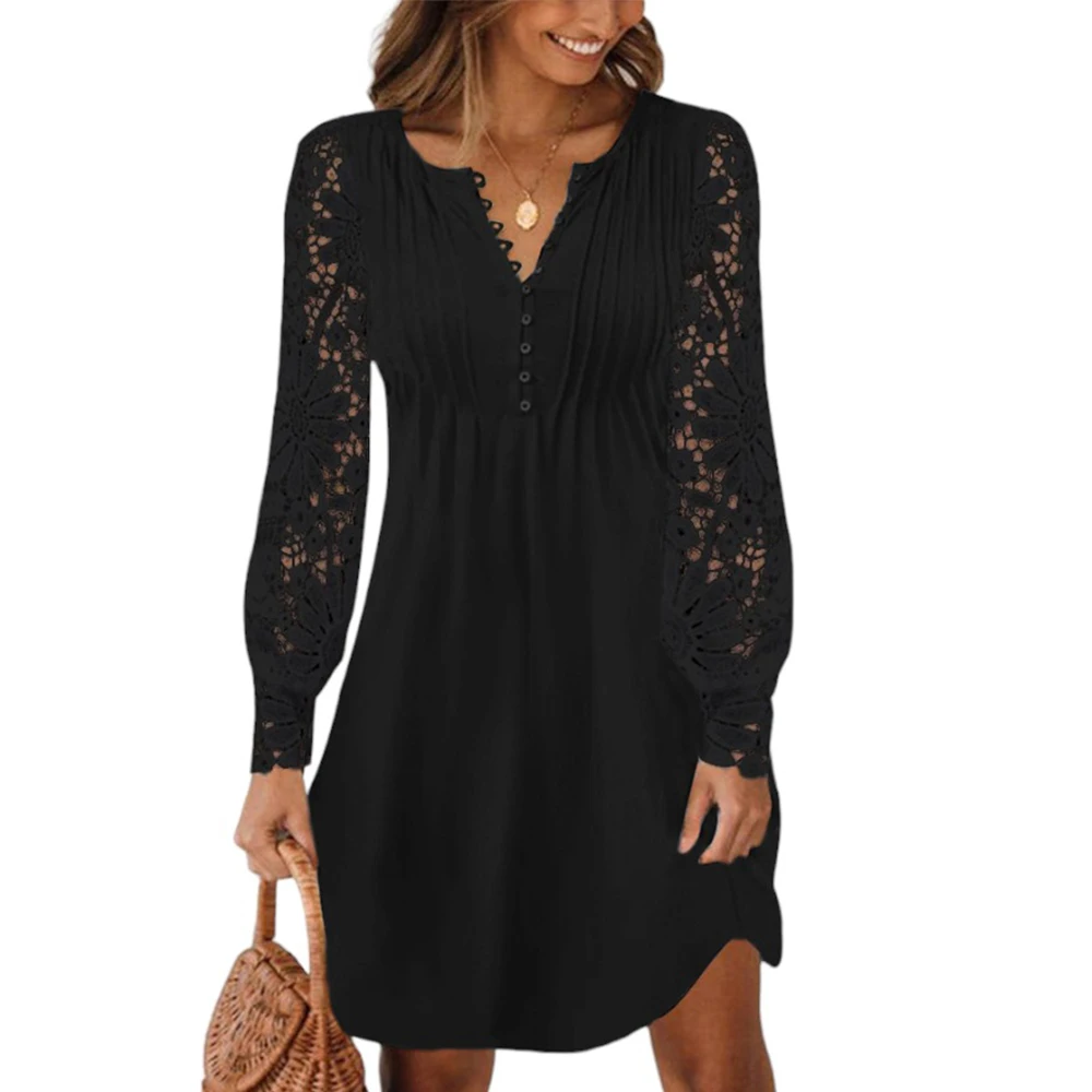 

Lace Lady Long Sleeved Dress Women Clothing 2025 Spring Winter Sexy Slim White Black Skirt Elegant Vestidos Formal Occas Dress