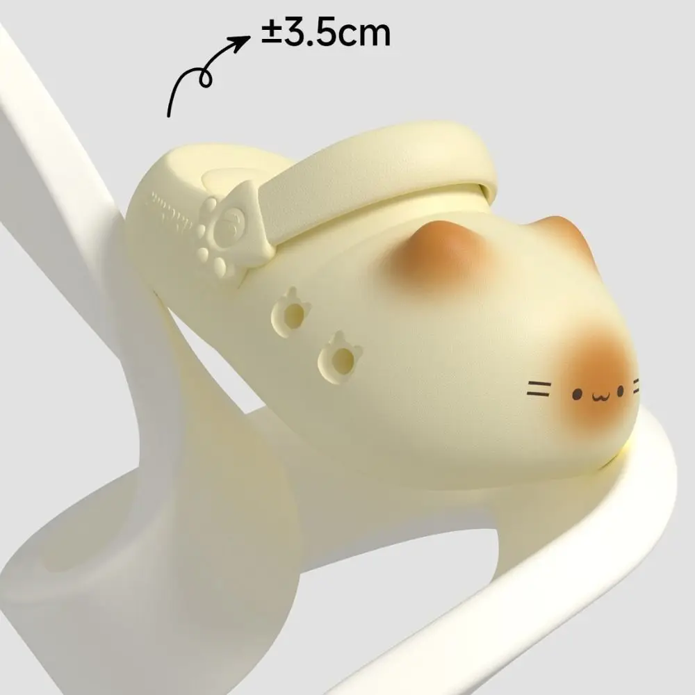 Adorable Waterproof Cat Slippers Anti Slip Bottom Cat Paw Cat Paw Slippers Closed Toe Soft Bottom Small Cat Mules Spring Summer