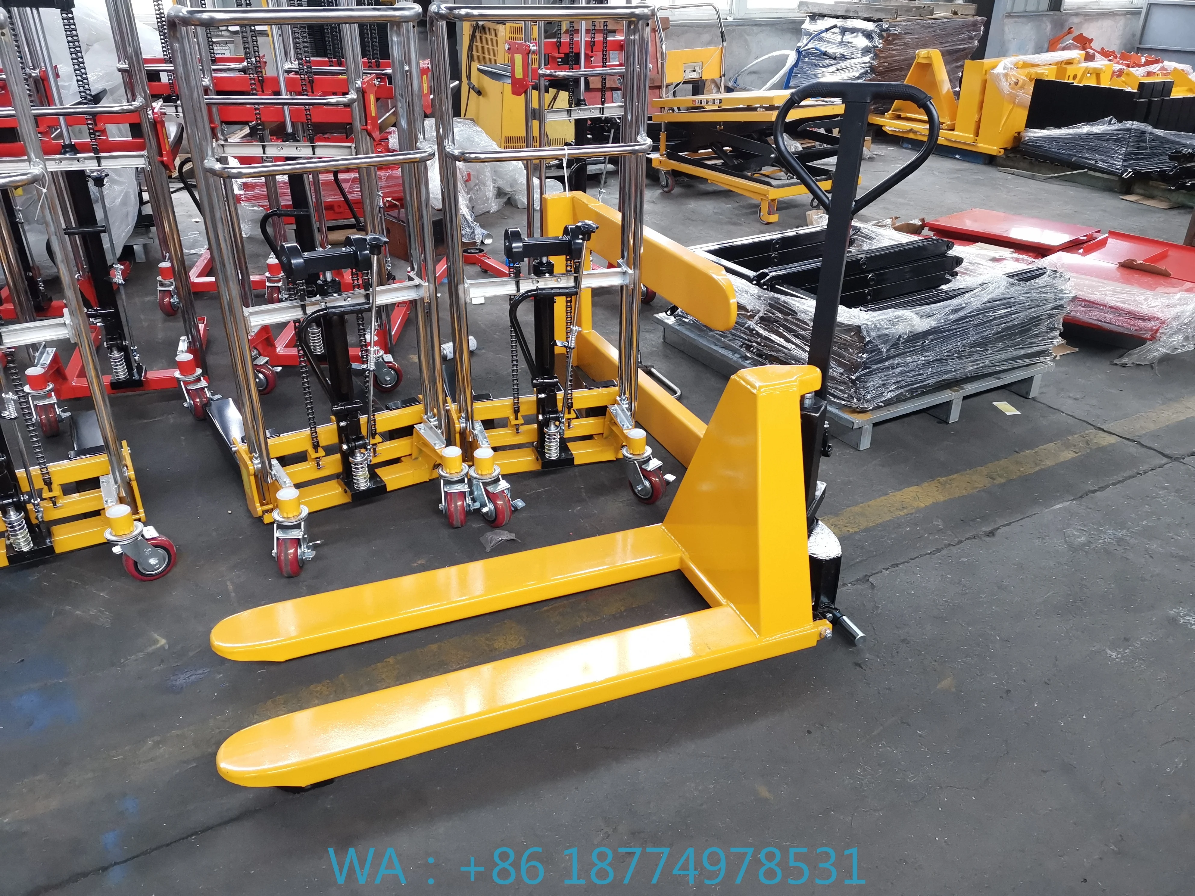 

draulic Hand Pallet Trolley High Lift Scissor Pallet Truck Hy
