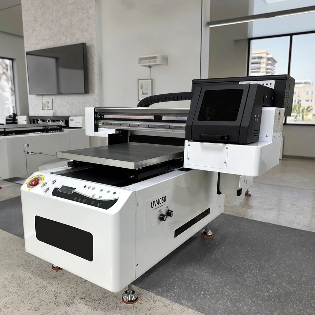 4050 UV Machine A2 Fast Shipping 2-head Xp600 Rotary Flatbed Printing Machine Wood Direct Printing Uv Printer