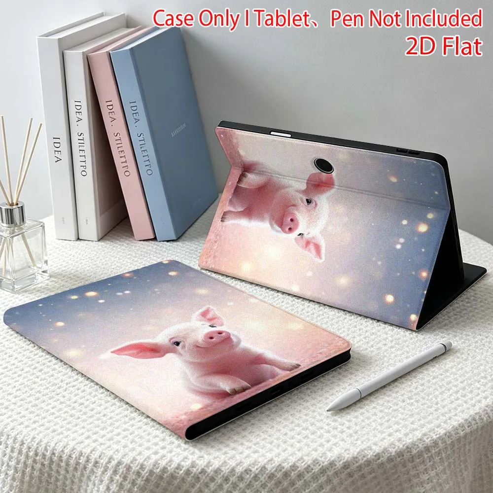 Pink pig pattern For OPPO VIVO IQOO OnePlus Realme Pad 3 Pro 13 12.1 11.4 11 inch Pen Tray Tablet Case Soft