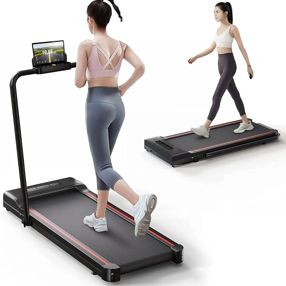 

Treadmill-Walking Pad-Under Desk Treadmill-3 in 1 Folding Treadmill-Treadmills for Home-Black Red