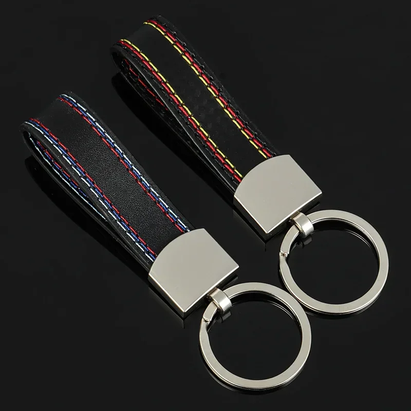 Metal Leather Car Keychain For BMW M Sport M3 M5 GT E46 E39 E60 E90 F10 F30 E36 X6 X5 X3 X1 X7 Key Chain Rings Accessoriess