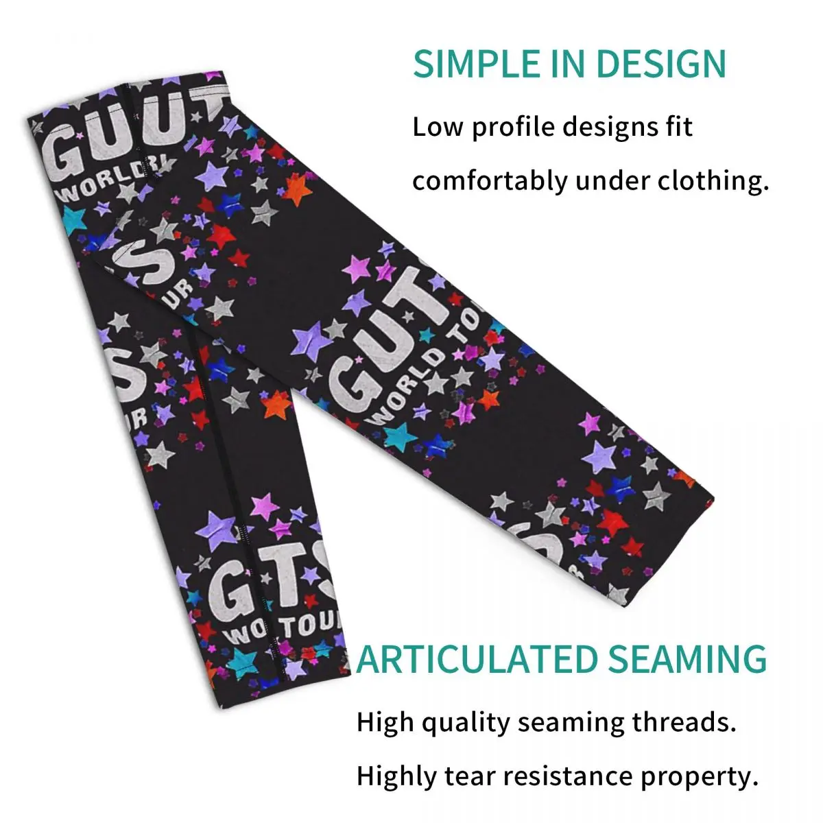 Olivia Guts World Tour Mangas de brazo Hombres Mujeres Protección solar UV Tatuaje Cubrir Deportes Refrigeración Ciclismo