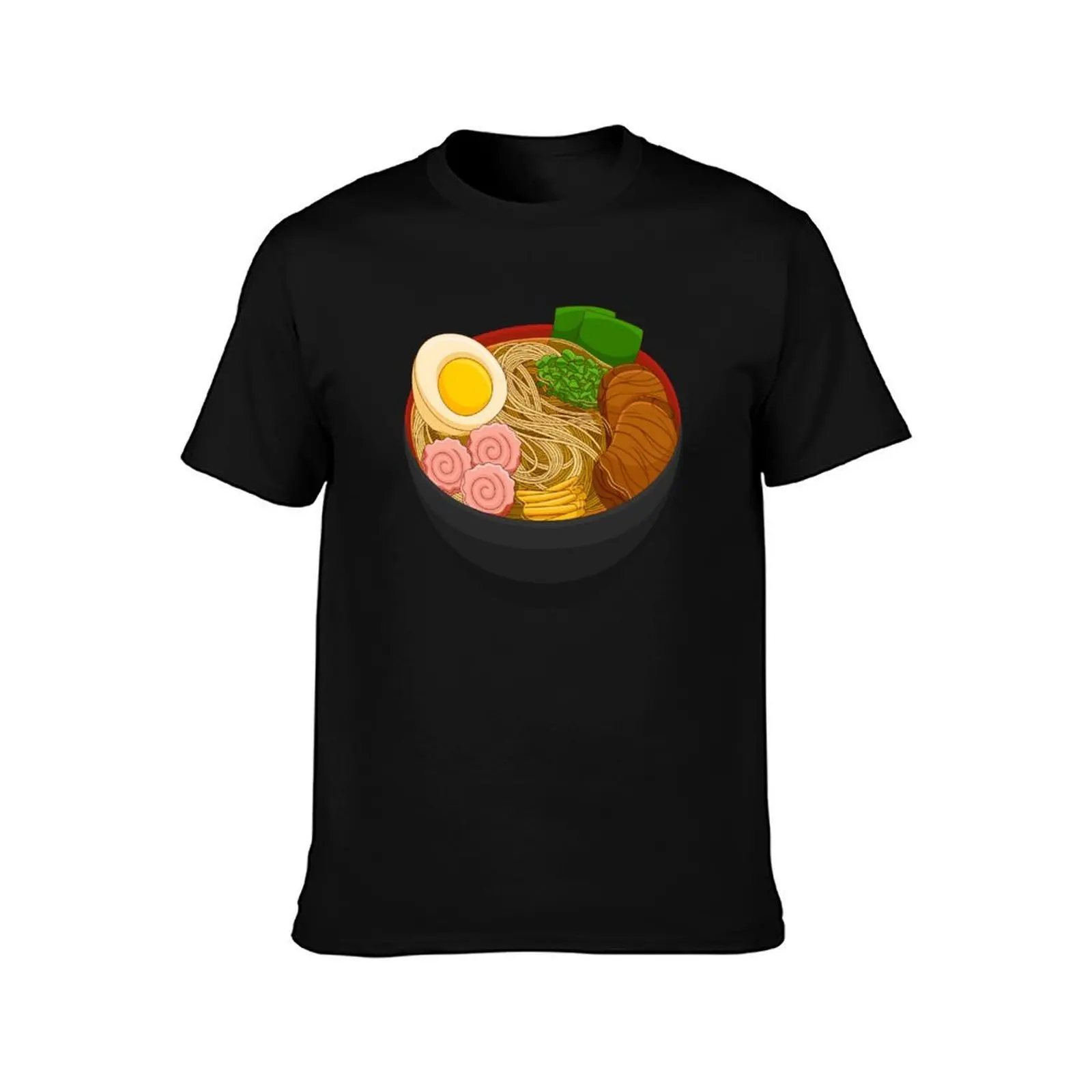 Ramen Japanese cuisine T-Shirt, Summer Casual Cotton Tee, Oversized Streetwear Tops, Vintage Graphic Print, Unisex Men Women