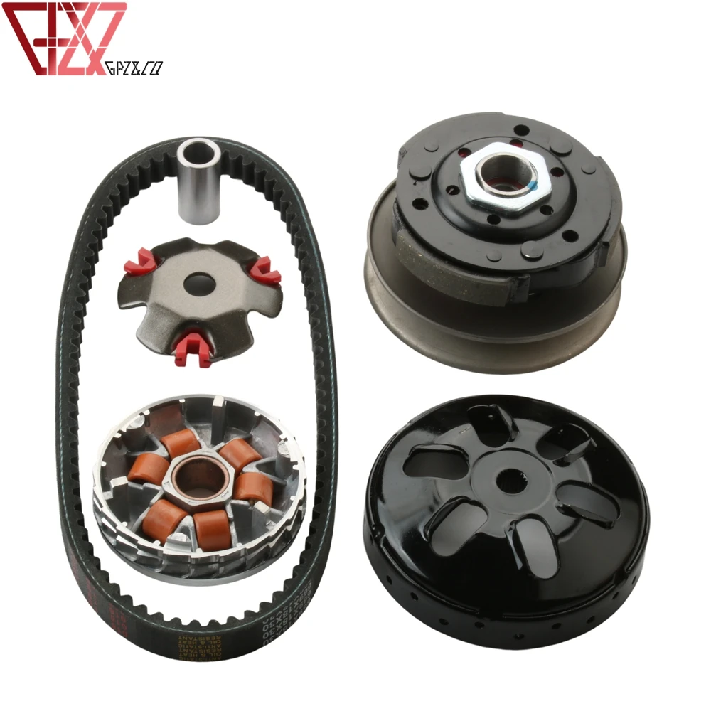 Racing Quality Variator 7G & Clutch Kit & 729 Belt For GY6 50cc 139QMA 139QMB 12 Inch 4 Stroke