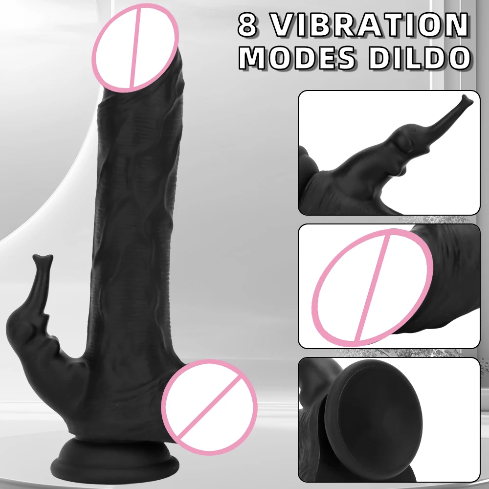 Vibromasseur Gode Éléphant pour Homme et Femme, Pénis Réaliste, Télécommande Sans Fil, Télescopique Vibrant, Jouet Sexuel Adulte, Gode Enorme Shop, XXXL