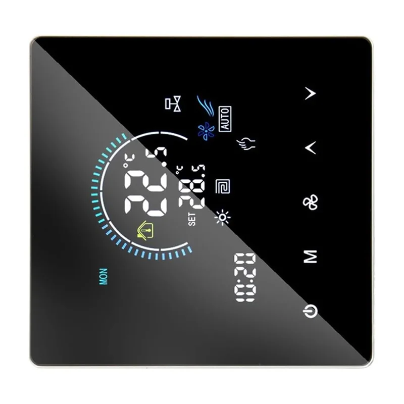 

ABJN-Wifi Enabled Smart Thermostat Remote Control Programmable Heating Cooling Temperature Controller For Home Office Floor Syst
