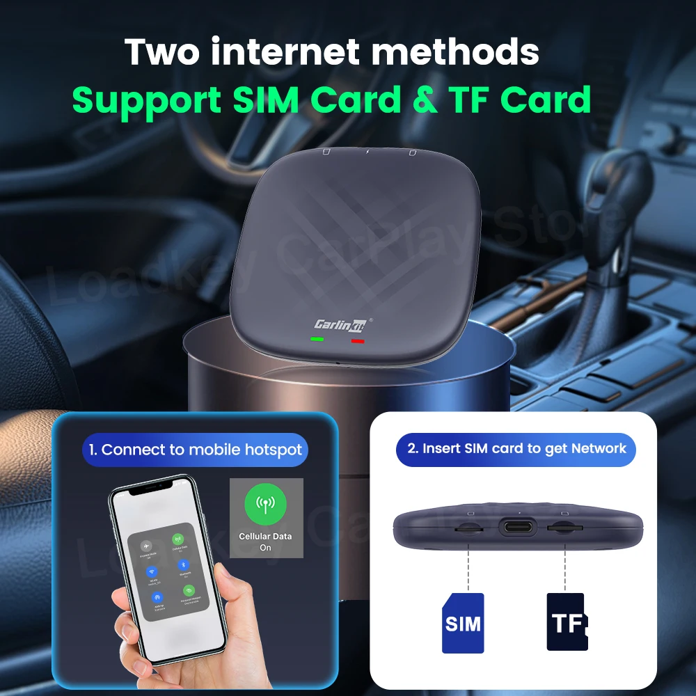 Carlinkit Plus QCM 6125 64G Android 13 CarPlay Ai Android Tv Box Wireless CarPlay Android Auto For Netflix YouTube Spotify IPTV