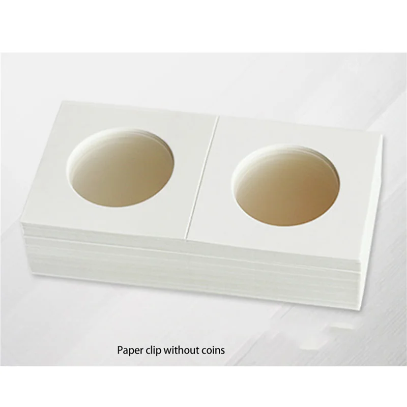 EDT-150 шт. квадратные картонные держатели для монет, принадлежности для монет, коллекция альбомов для монет, маяк, штамп, держатели для монет, чехол