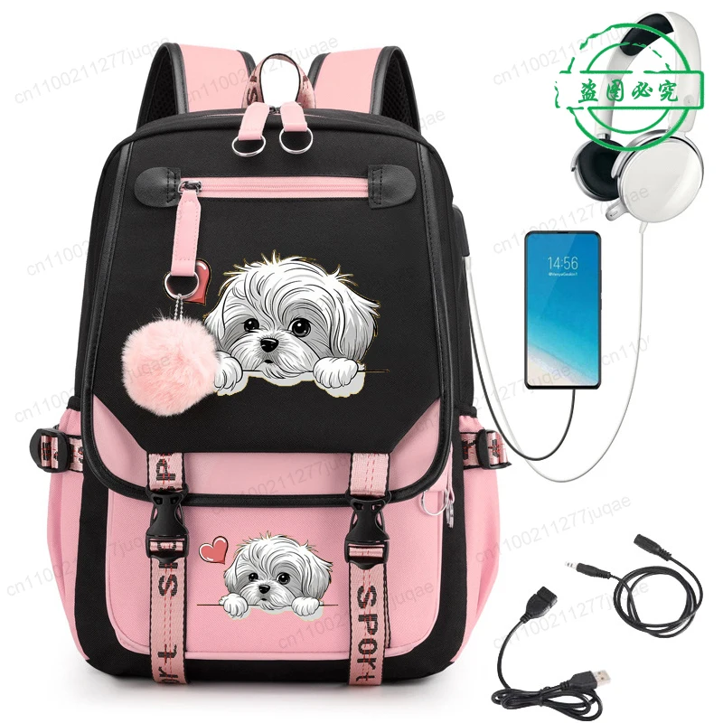 

Kawaii Dog Anime Cartoon Backpack Teenager Backpack for Teenager Back To School School Bookbags Fashion Trend Student Bagpack
