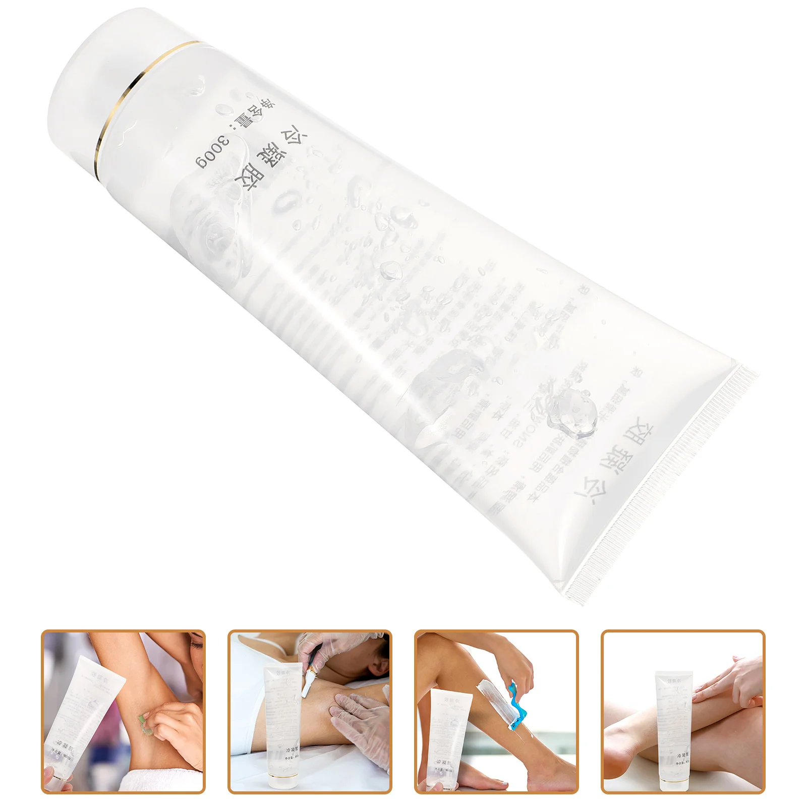 

Cooling Gel for Hair Removal Face Body Leg Arm Laser Safe Fine Texture Comfortable Use Women Men Hair Removal Wax