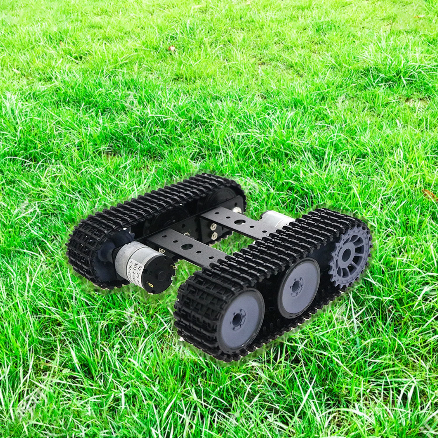 Mini TP100 Robot Tank Chassis Tracked Car with Dual DC 12V Motor for Arduino Metal Tank Chassis Car DIY RC Robot Toy Part