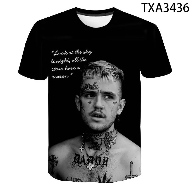 Summer 3D T shirt Lil Peep Men Women Children Casual Streetwear Boy Girl Kids Printed T-shirt Fashion Cool Tops Tee