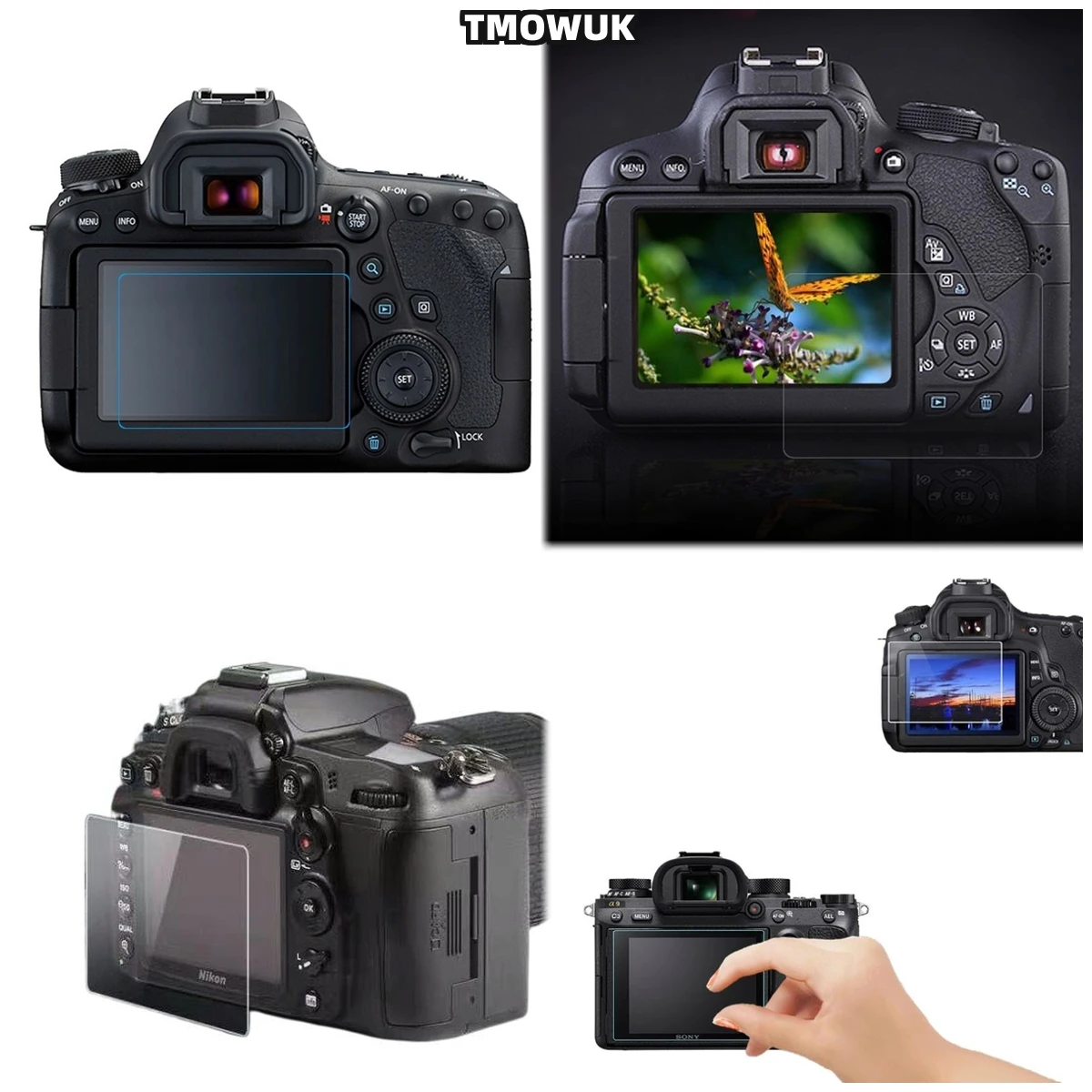 

For Canon 650D Tempered Glass Screen Protector 9H Hardness HD Clear Anti-Scratch LCD Film