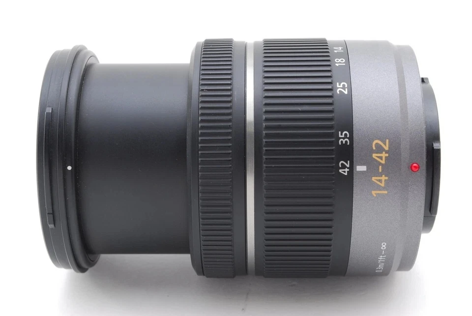 95% جديد حقيقي ل Lumix G Vario 14-42 مللي متر f/3.5-5.6 ASPH ميجا OIS عدسة واسعة الزاوية عدسة تكبير مايكرو 4/3