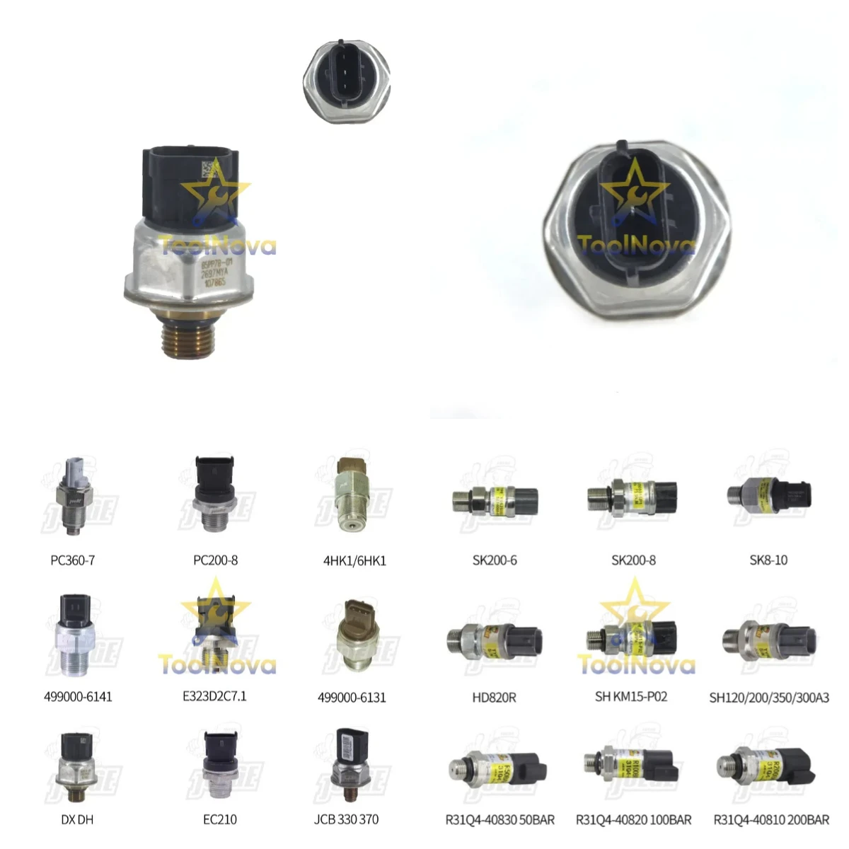 2026*Hotsale Excavator Part High Quality 85PP78-01 Common Rail Pressure Sensor 85PP7801 for DX340 DX225