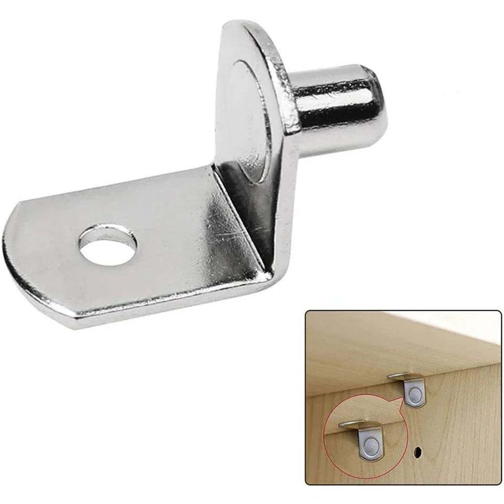 Bookcase Shelf Support Peg Bracket Studs Pegs 16.5x16x12.8cm 20Pcs Anti-corrosion Hard L-Shaped Metal Seperator