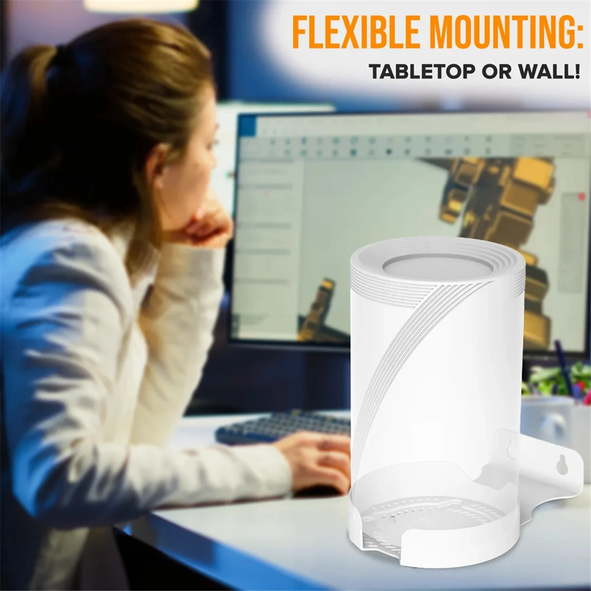 

Aluminum Alloy Router Wall Mount Bracket for TP Link Deco BE75/BE85/BE95 Mesh WiFi 7 (2 Pack)-ABRJ
