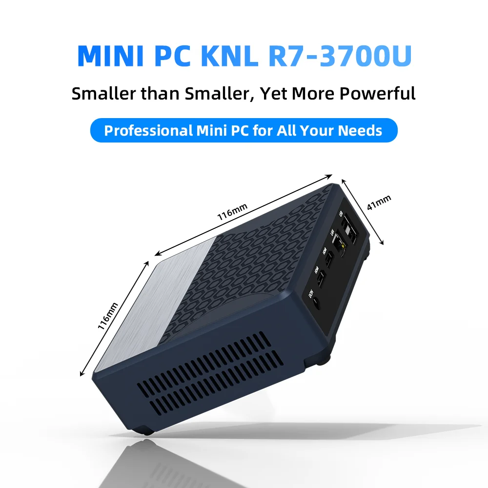ZXIPC Zen + Computer Tascabile Mini PC AMD Ryzen7 3700U Doppio Display Radeon Vega 10 1G LAN WIFI5 BT 4.2 16GB 1TB DDR4 NUC Ufficio