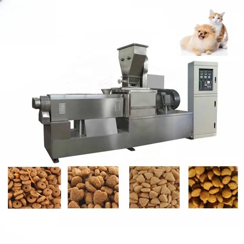 Customizable High Capacity Pet Food Extruder Dog Food Making Production Line Processing Machinery Industrial Use 1 Ton/h
