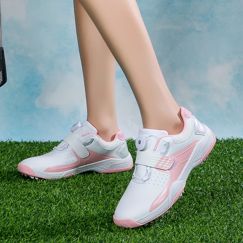 2025 Comfortable Golf Shoes Quick Lace Up Golf Sneakers Men's Outdoor Slip Resistant Golf Shoes Luxury Sports Walking Shoes