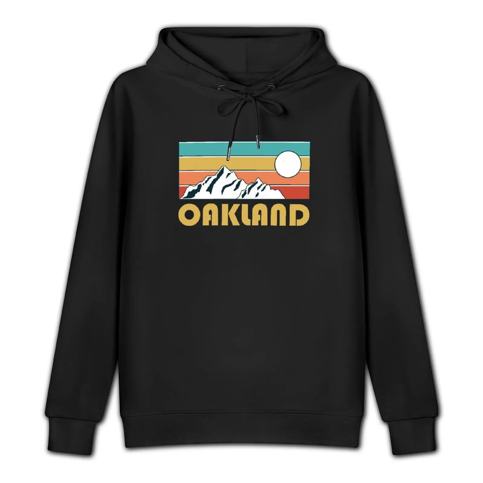 Oakland Retro Vintage - Oakland California Mountain Souvenir - Gift - Hometown Hiking Nature Pullover Hoodie