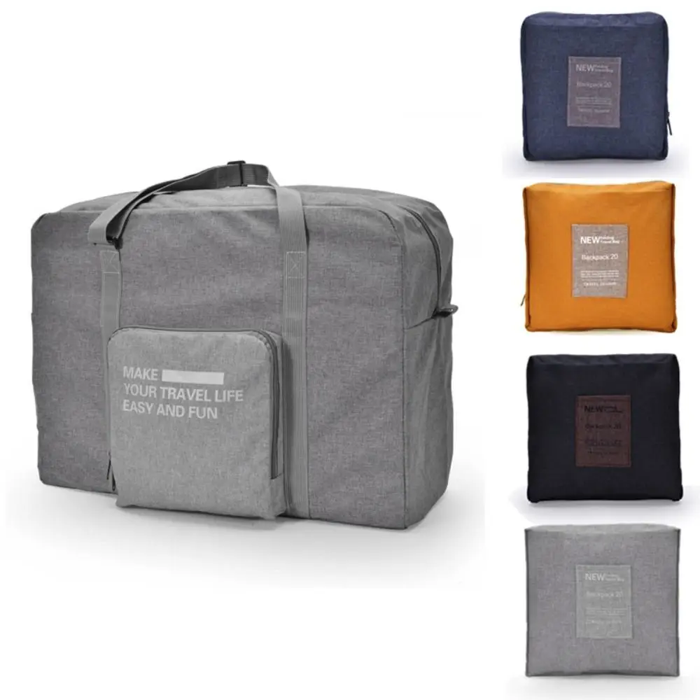 Bolsa organizadora de roupas dobrável, grande capacidade, à prova d'água, mochila de viagem, pano oxford, bolsa de fitness, bolsa de bagagem de viagem
