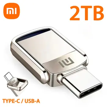 XIAOMI 2TB kovový USB flash disk 2 v 1 OTG 1TB 512GB USB flash disk 256GB 2TB USB 3.2 flash disk Memory Stick typu C pro mobilní telefon PC 6 nejlepší prodej 512GB USB flash disk - №5