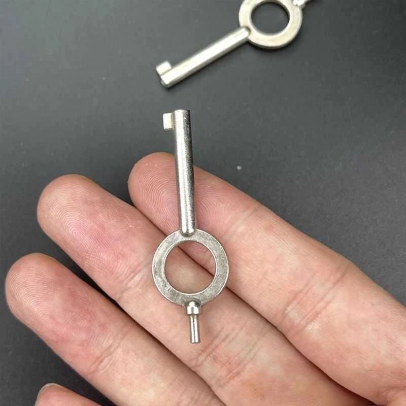 American style universal flat key blank, special key handcuff lock key, stainless steel keychain