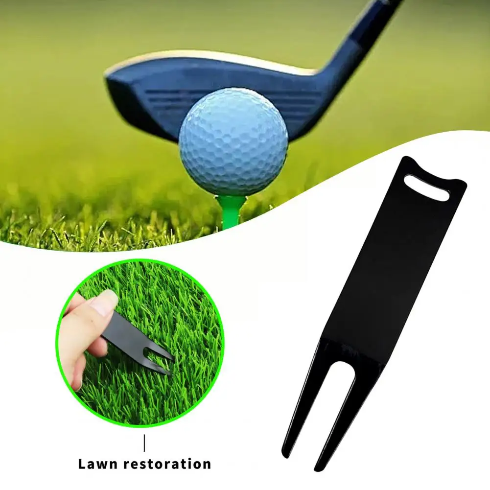 Golf Fork praktyczny łatwy w instalacji żelazny przenośny znacznik pozycji piłki golfowej Prong Pitch Repairer Tool codzienne użytkowanie