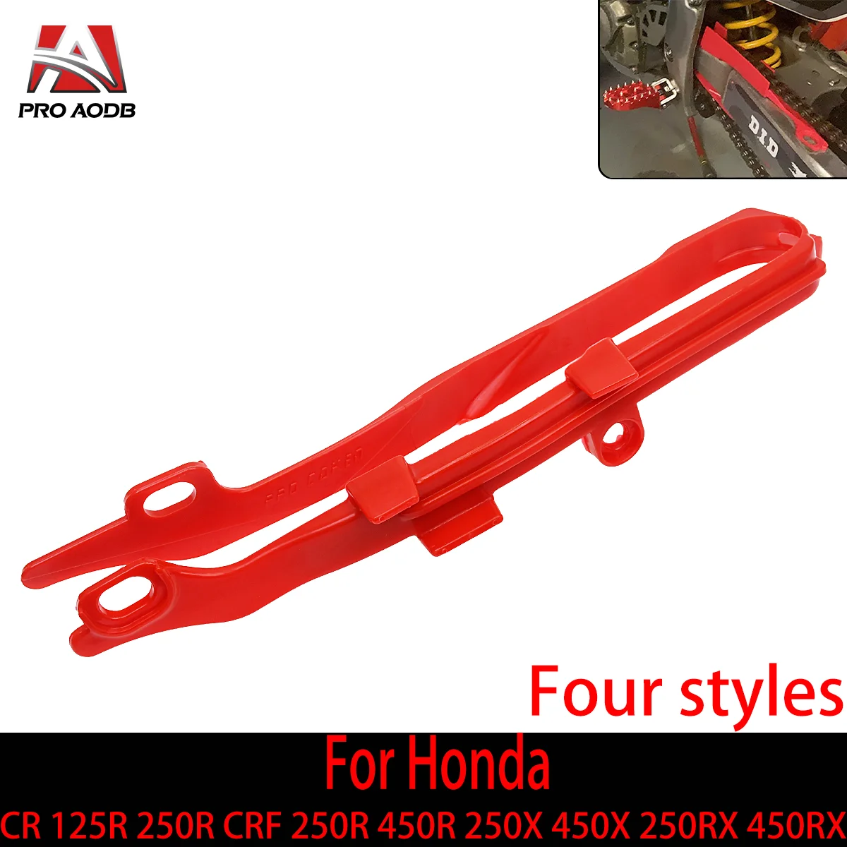 

Motorcycle Swingarm Chain Slider Guide Guard Enduro Dirt Pit Bike For Honda CR 125R 250R 2000-2007 CRF 250R 450R 250X 450X Model