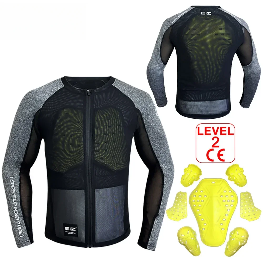 Motorcycle armor, cycling clothes, summer locomotive breathable mesh anti-drop soft armor CE2 protective gear for men and women