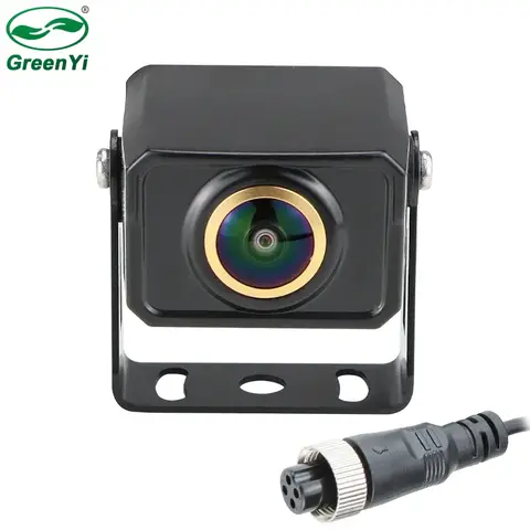 GreenYi AHD1080P PAL 시스템 항공 4 핀 헤드 케이블 Fisheye 렌즈 HD 자동차 후면보기 카메라 야간 투시경 차량 반전 GP555
