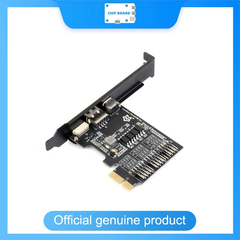 Waveshare-Luckfox PicoKVM Ext Board: Multi-Slot PCIe KVM Expansion for Remote Power Management via USB