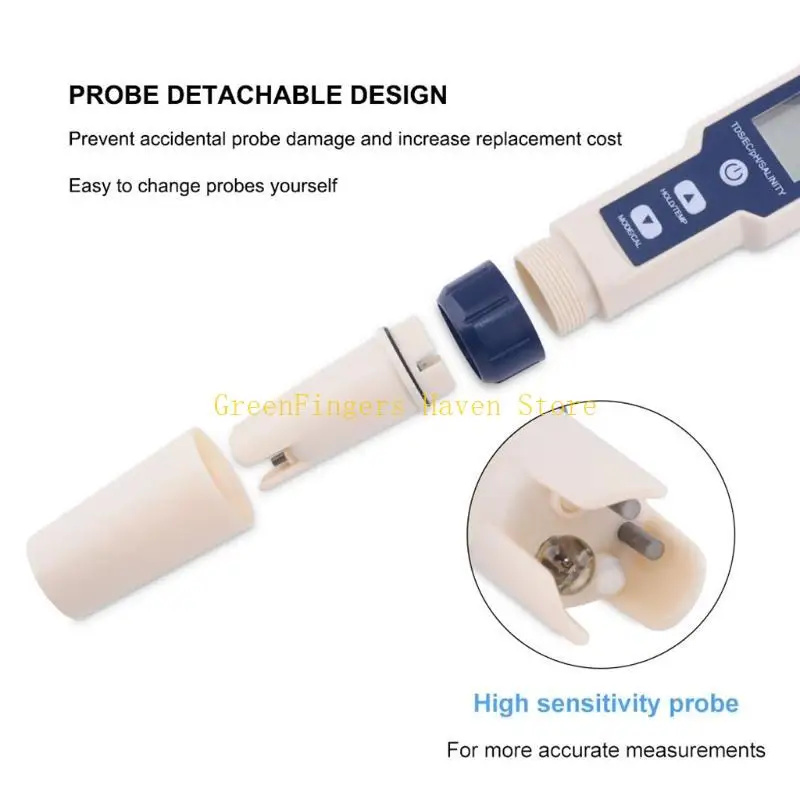 F68D Water Quality Monitor Tester Aquariums Meter with Salinity EC Temp