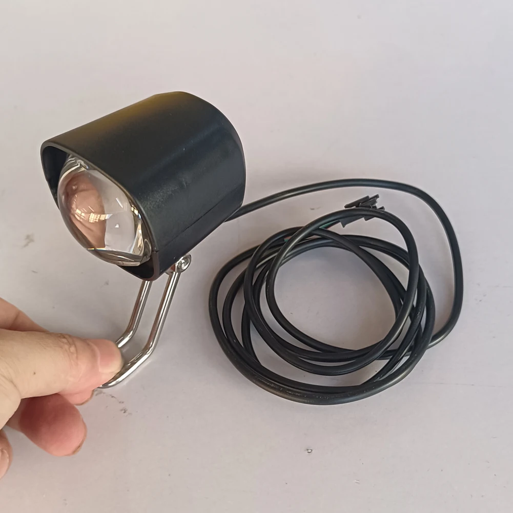 1-5Pcs 36V-60V E-Bike Horn Light Electric Scooter LED Headlight 5W Waterproof 2 in 1 Horn Lamp Motorcycle Bicycle Flashlight