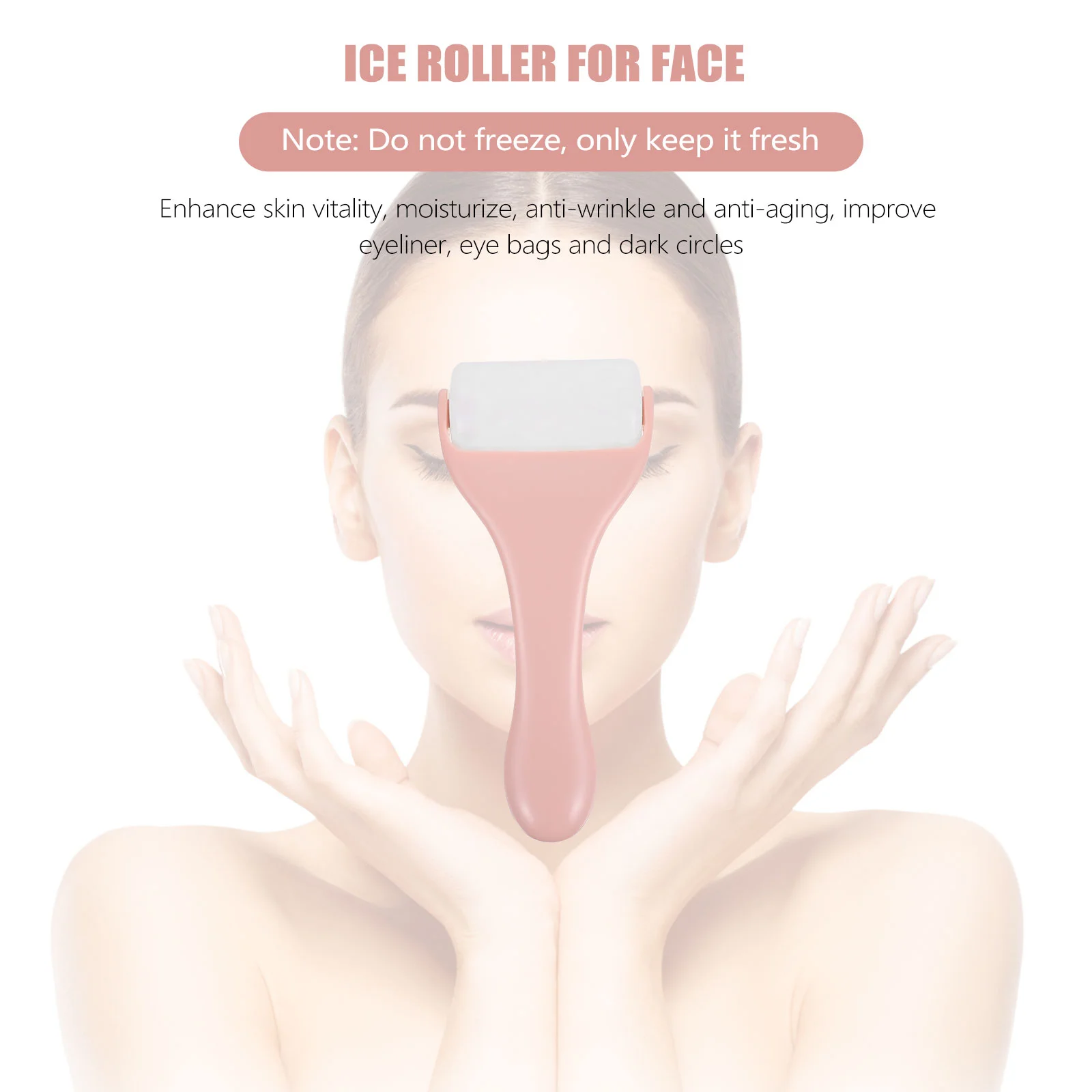 Outil de massage facial à rouleaux de glace, soins de la peau, cube de massage pour le visage, compresse froide PP